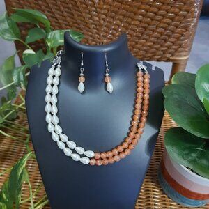 My handmade necklace with earring set 1+1+1- three sets together